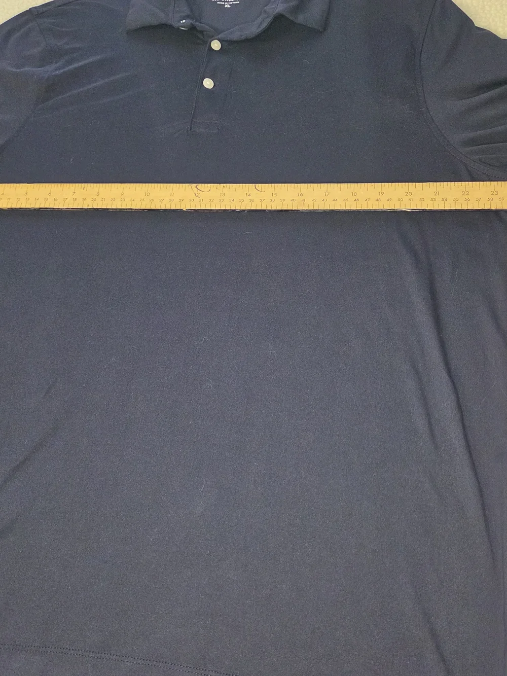 J Crew Performance Classic Men's Polo Shirt - Navy Size XL